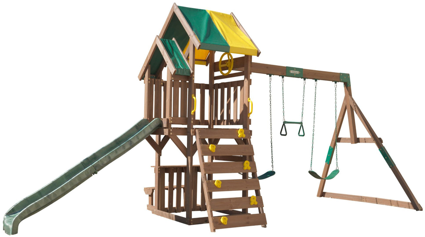 KidKraft Arbor Crest Deluxe Playset Wooden Outdoor Activity Tower