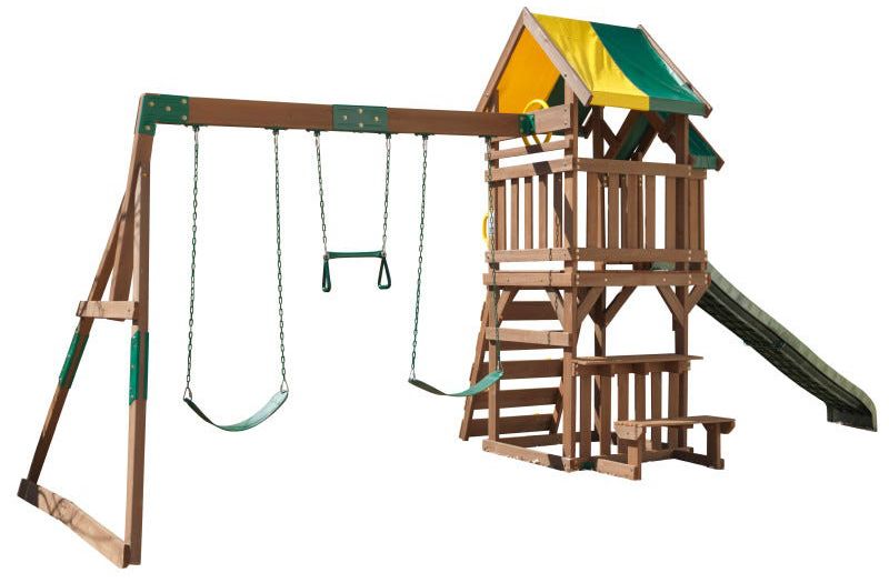 KidKraft Arbor Crest Deluxe Playset Wooden Outdoor Activity Tower