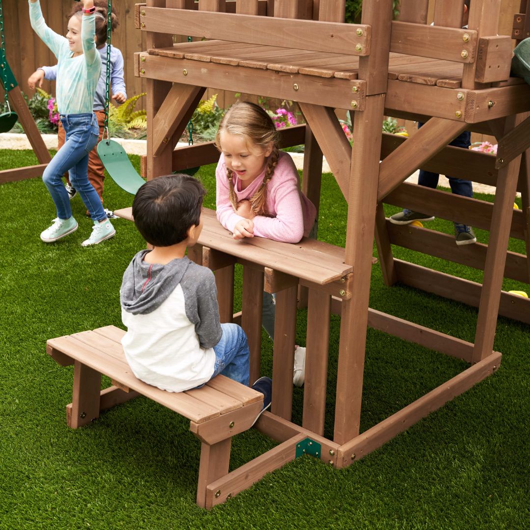 KidKraft Arbor Crest Deluxe Playset Wooden Outdoor Activity Tower