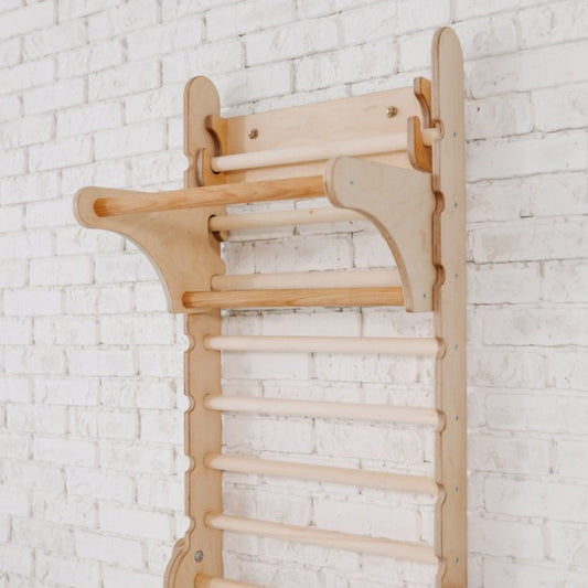 Add horizontal bar (monobar) to climbing stairs