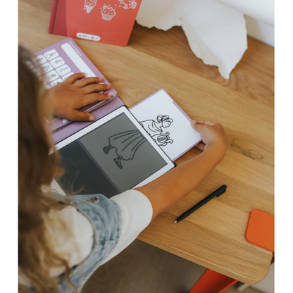 KIDYWOLF: Tablet ζωγραφικής με οθόνη LCD (30 κάρτες)- Princess