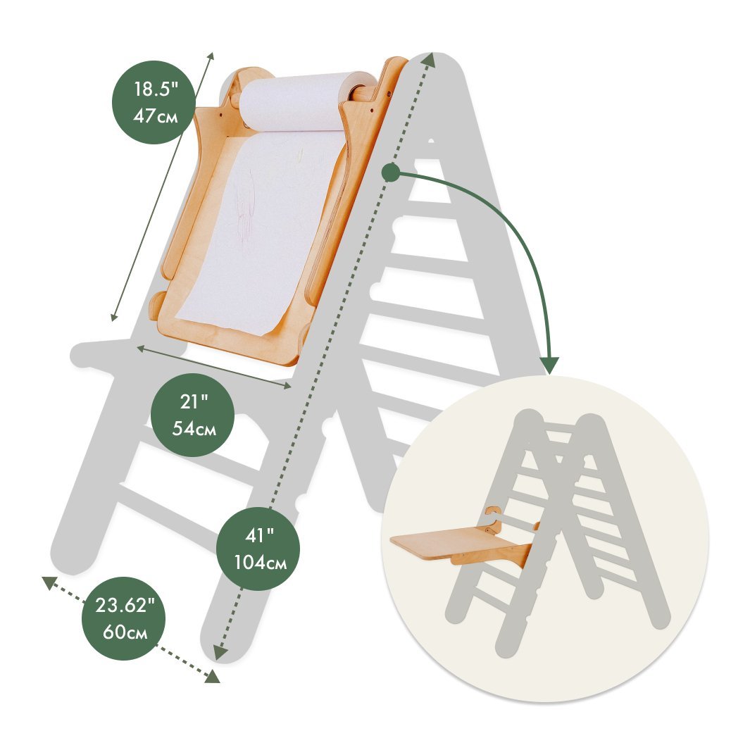 Wooden Playground 7 in 1 + Set with swings + Slide (slide) + Add painting