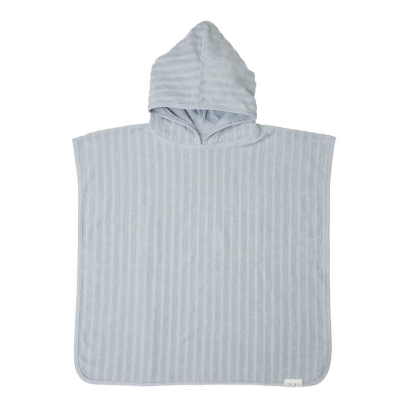 Little Dutch Children's poncho Jacquard Terry blue