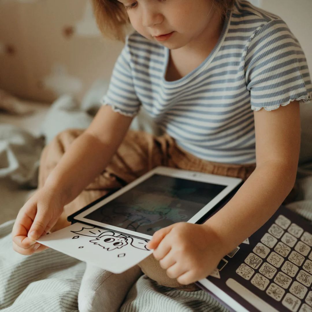 KIDYWOLF: Tablet ζωγραφικής με οθόνη LCD (30 κάρτες)- Oceans & Pirates