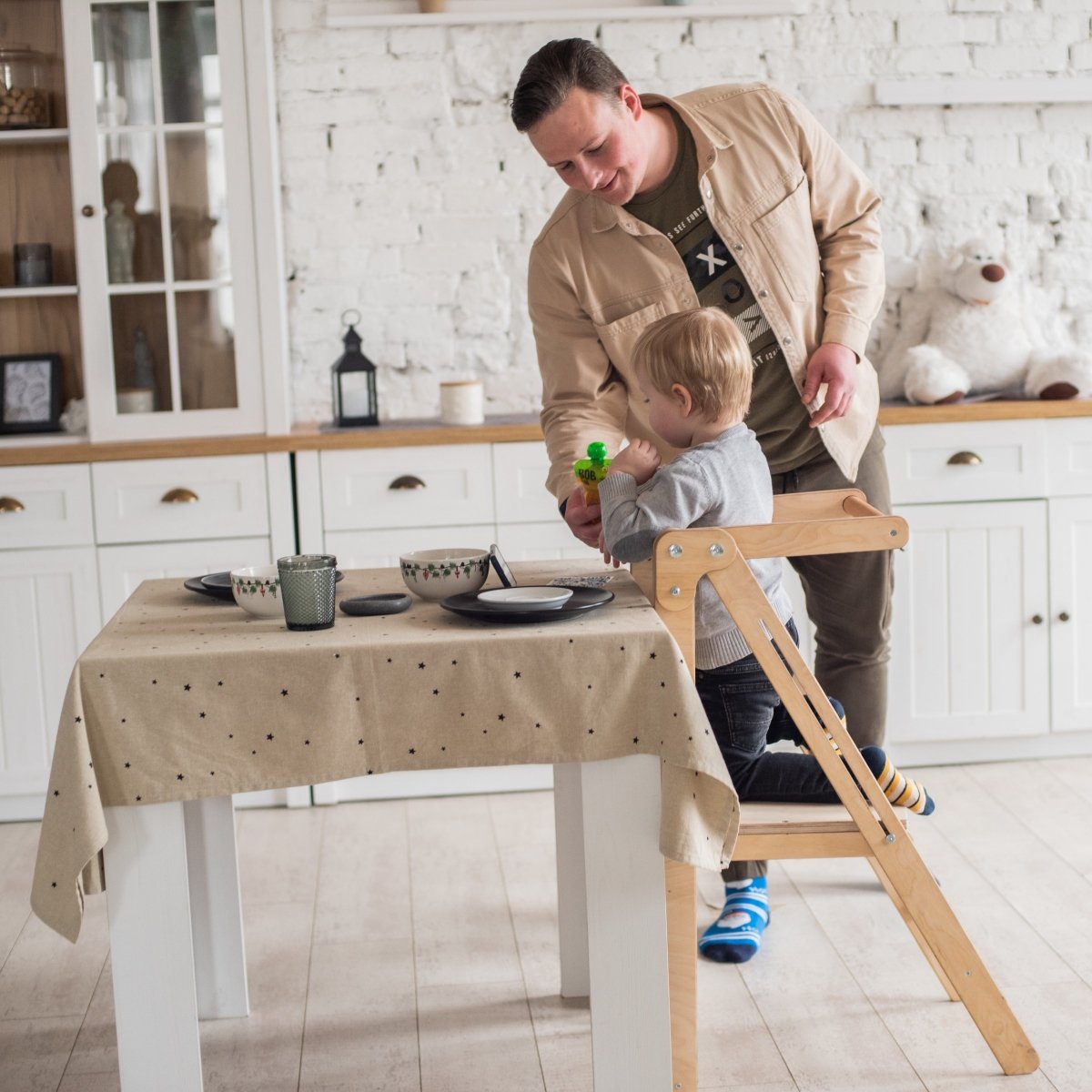 Wooden Learning Tower - Child's Growing Chair