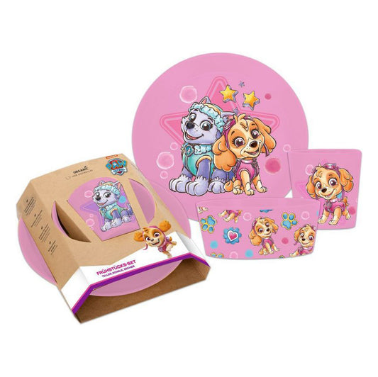 Koziol Children's Connect Lunch Set from Organic Material Paw Patrol Pink