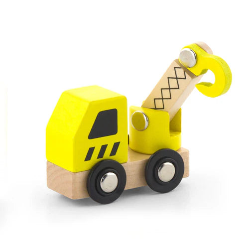 Viga - Children's wooden toy construction site vehicle in 6 different designs - Random selection