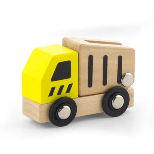 Viga - Children's wooden toy construction site vehicle in 6 different designs - Random selection