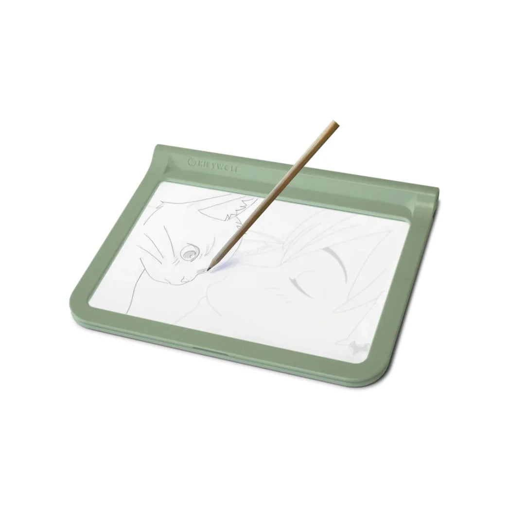 KIDYWOLF: Tablet ζωγραφικής με φως, 2 όψεων με οθόνη LΕD & μαυροπίνακα- Επαναφορτιζόμενο