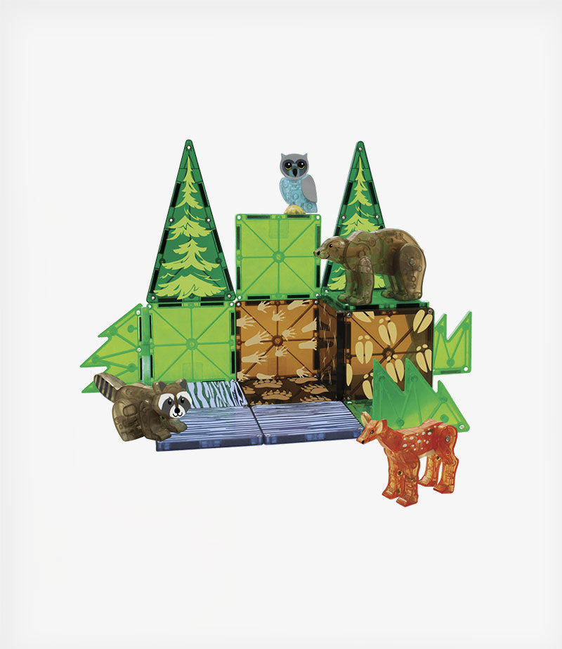 Magna-Tiles Forest Animals 25 Piece Magnetic Game