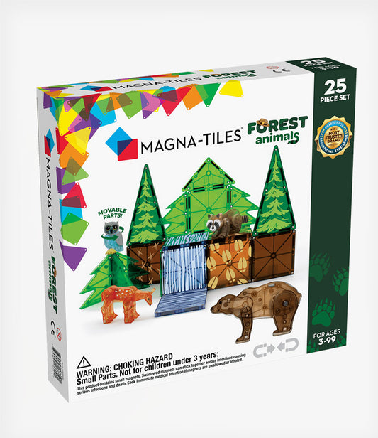 Magna-Tiles Μαγνητικό Παιχνίδι 25 κομματιών Forest Animals