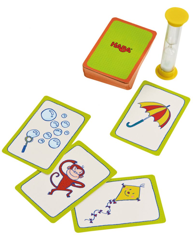 Haba Children's board game - Pantomime in a metal box