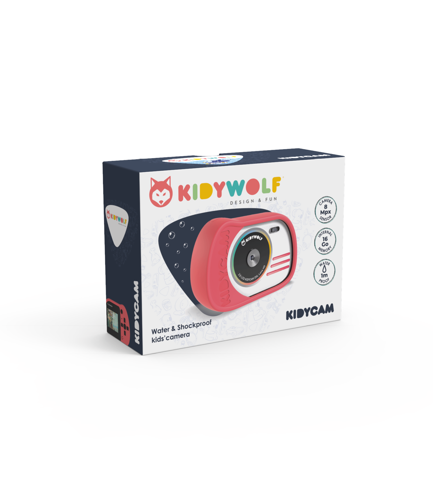 Kidywolf Camera KIDYCAM for children - pink