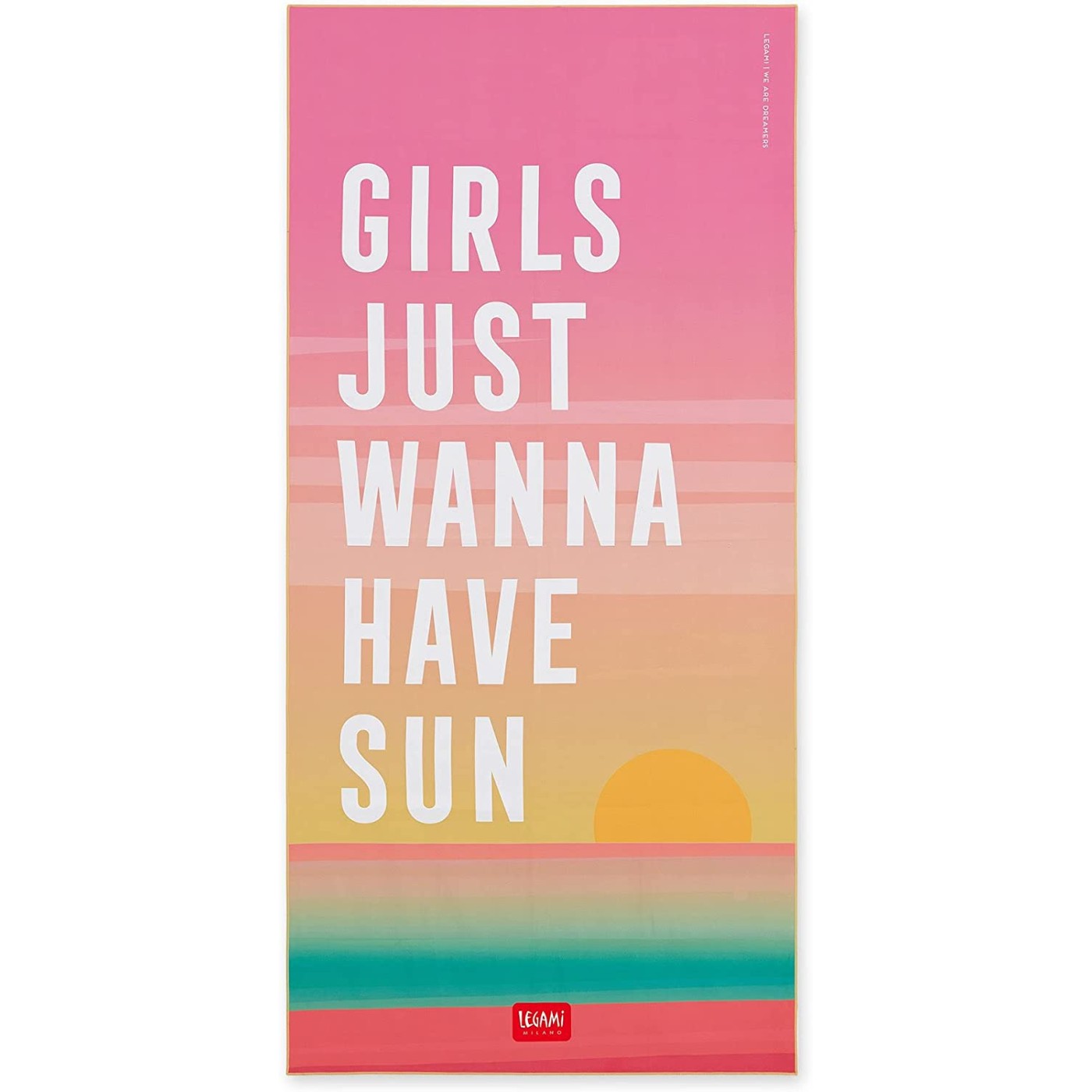 Legami Beach Towel 85x180 cm. Sunset 