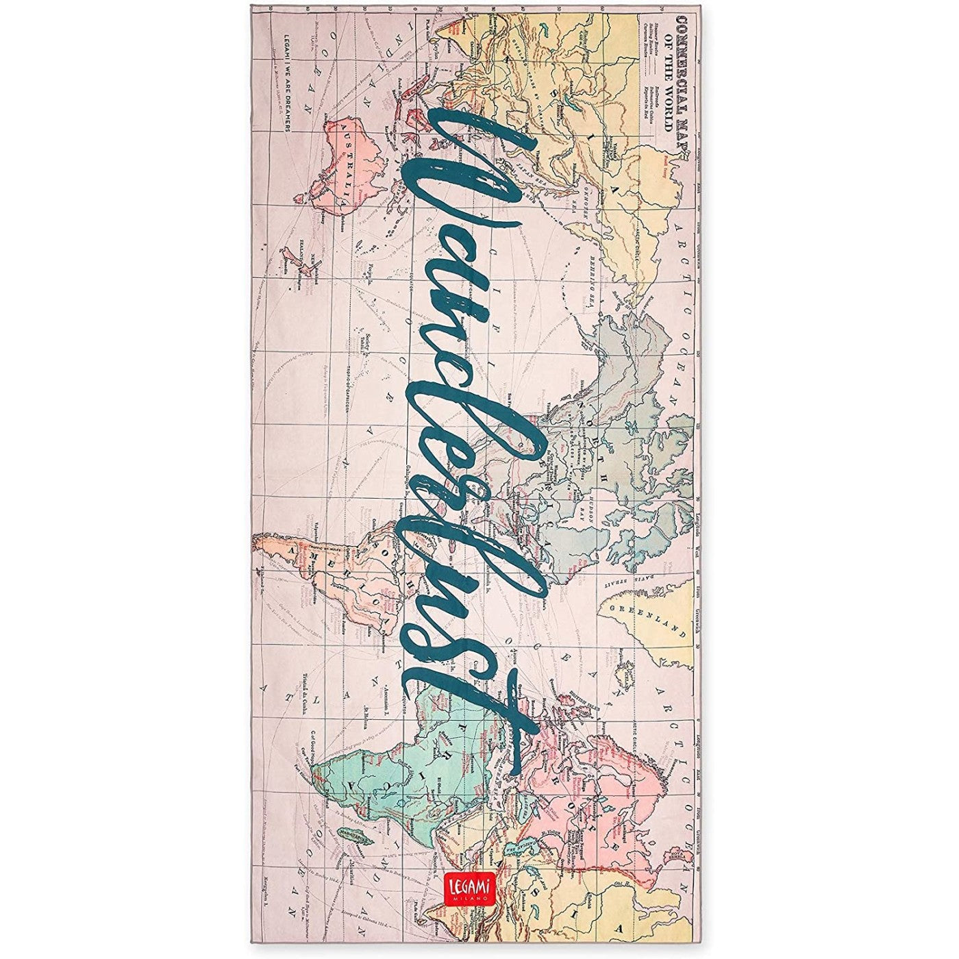 Legami Beach Towel 85x180 cm. Travel 