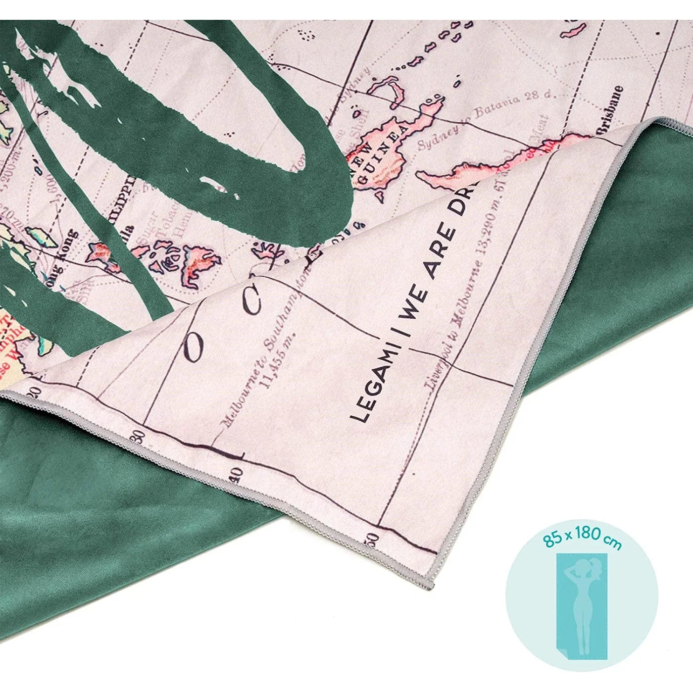 Legami Beach Towel 85x180 cm. Travel 