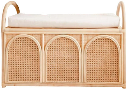 Αποθηκευτικό σκαμπό Rattan