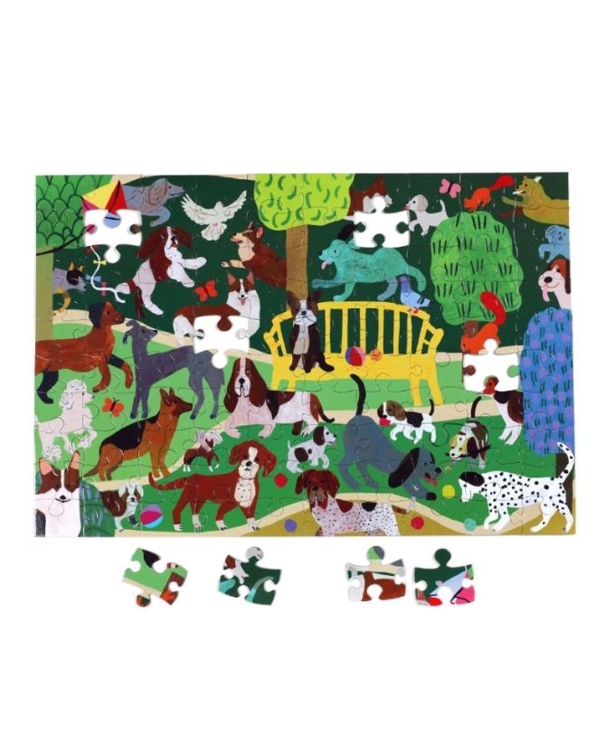 eeboo Puzzle 100pcs Dogs at Play