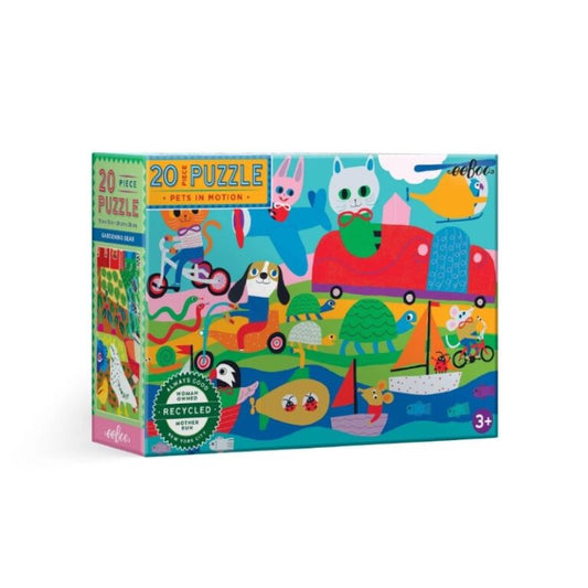 eeboo Puzzle, 20 κομ., Pets In Motion