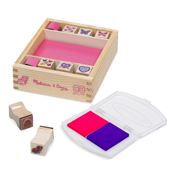 Melissa & Doug Δημιουργικό σετ - Σφραγίδες, πεταλούδες και καρδιές