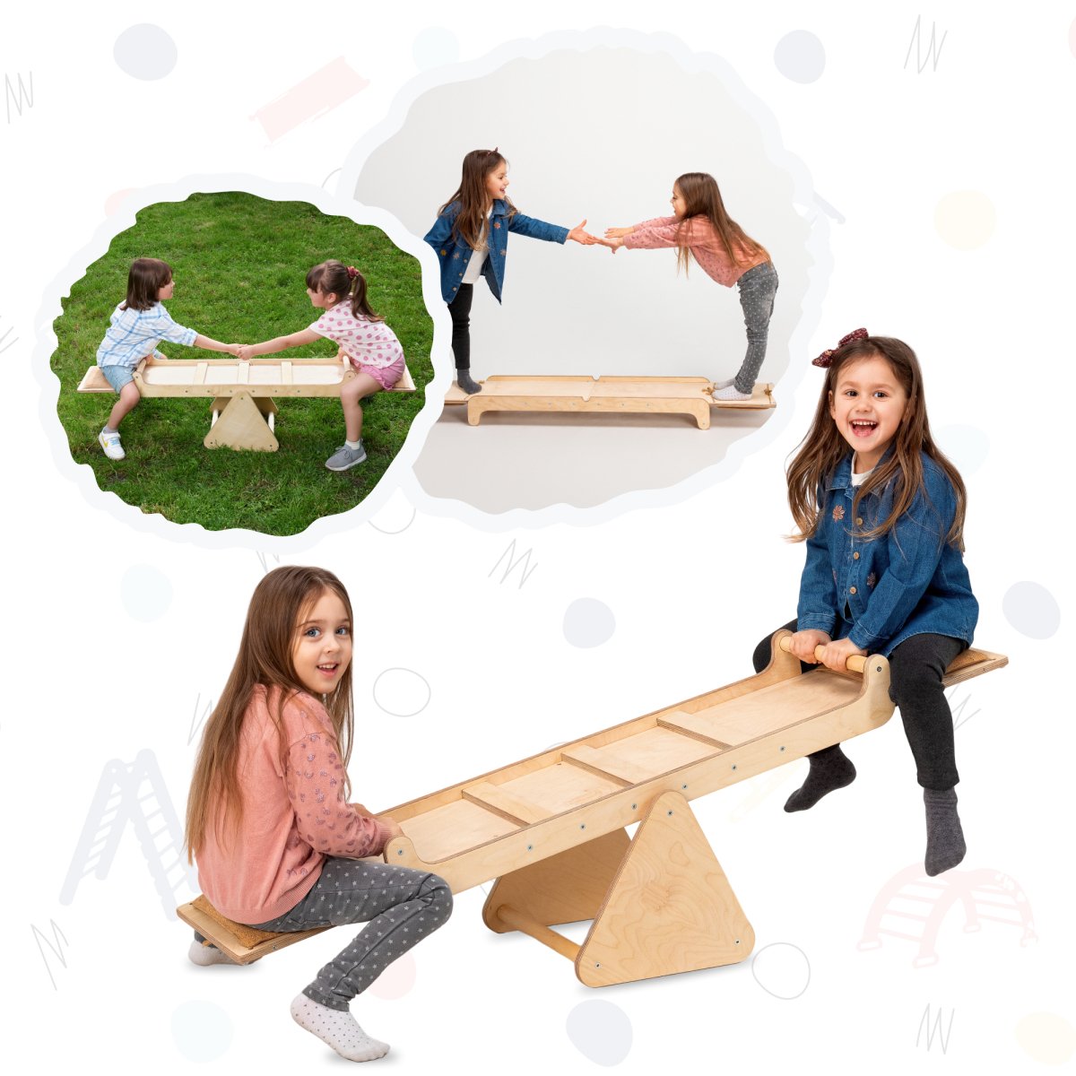 Wooden Seesaw for children