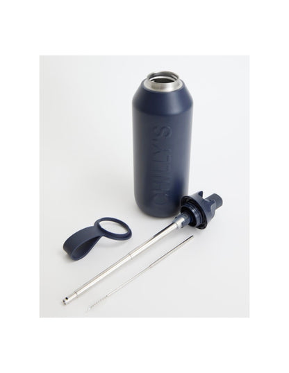 Chilly's Series 3 Flip Μπουκάλι Θερμός Ανοξείδωτο BPA Free 500ml Astral Navy Blue με Επιστόμιο, Θηλιά και Καλαμάκι