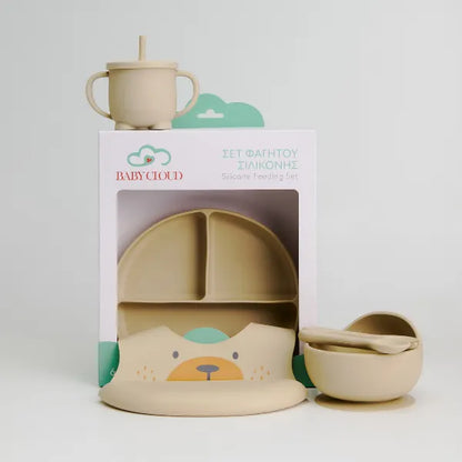 Σετ Φαγητού 6τμχ. – Αρκούδος Μπεζ