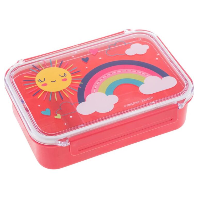 Stephen Joseph Food Container, Bento Box, Rainbow