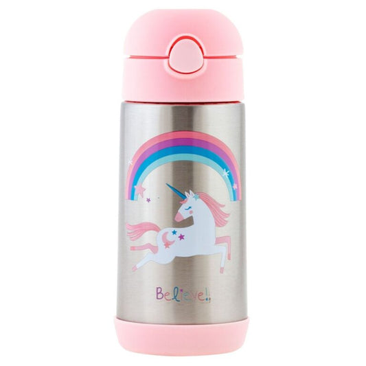 Stephen Joseph Children's Stainless Steel Flask Thermos, Unicorn