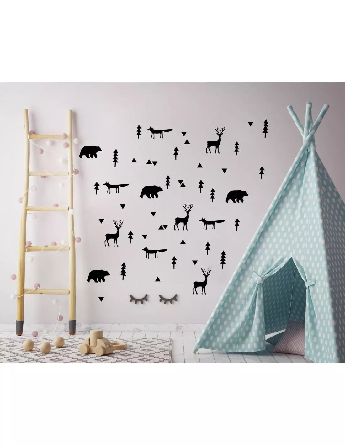 Pom Le Bonhomme Wall Stickers Black Forest