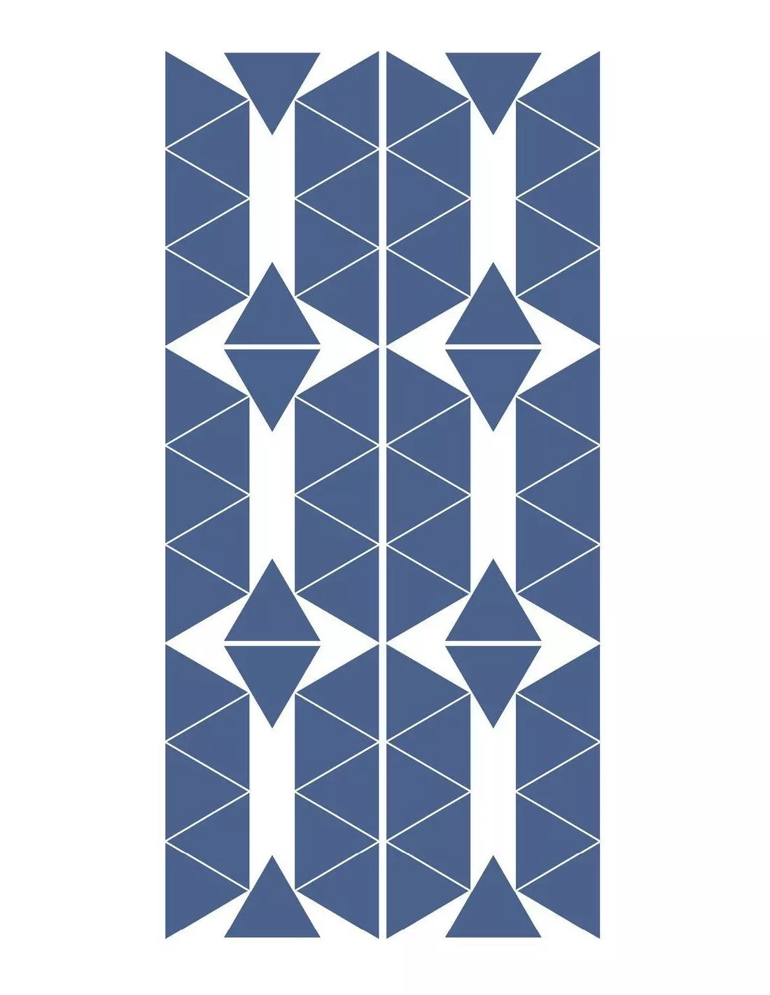 Pom Le Bonhomme Wall Stickers Triangles Blue