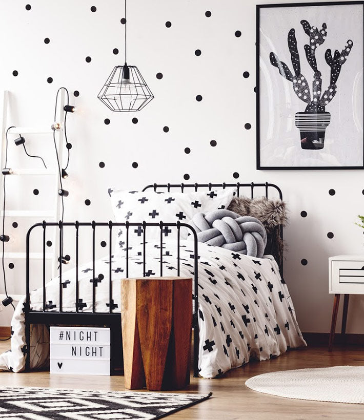 Pom Le Bonhomme Wall Stickers Dot Black