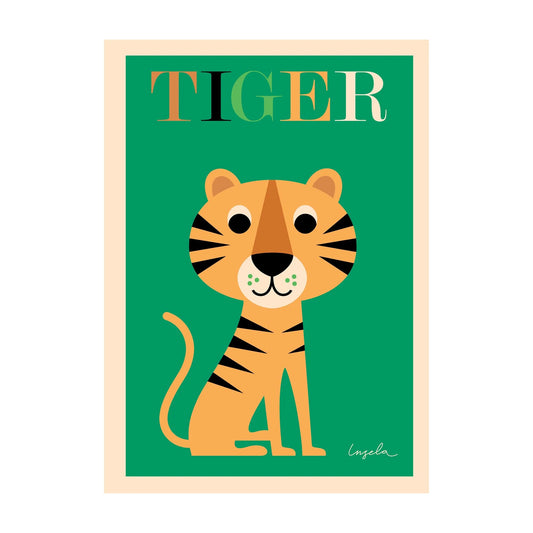 Omm Design TIGER  Poster 50 x 70cm