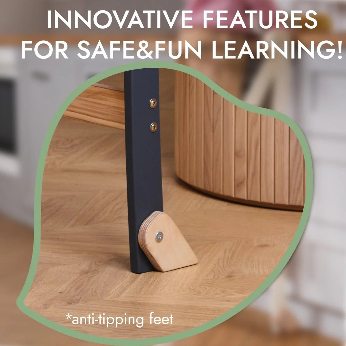 Πύργος μάθησης: Αναδιπλούμενο σκαλοπάτι για νήπια - Γραφίτης