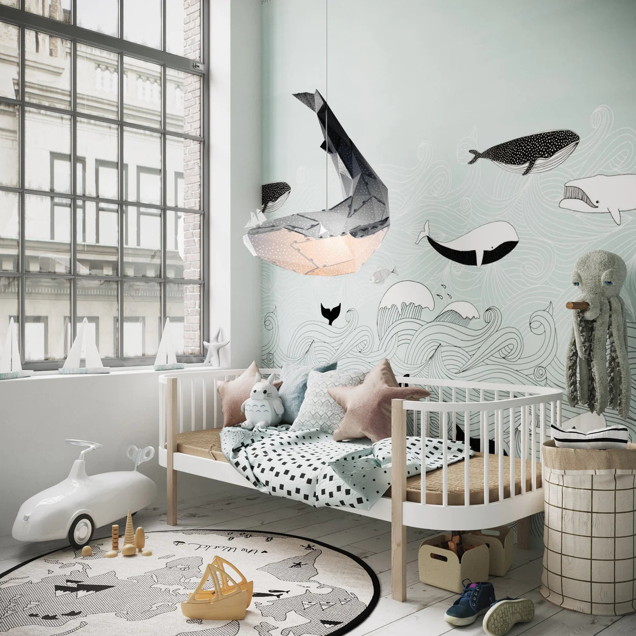 Vasili Lights Whale 3D Pendant Lamp 53x36x71 cm