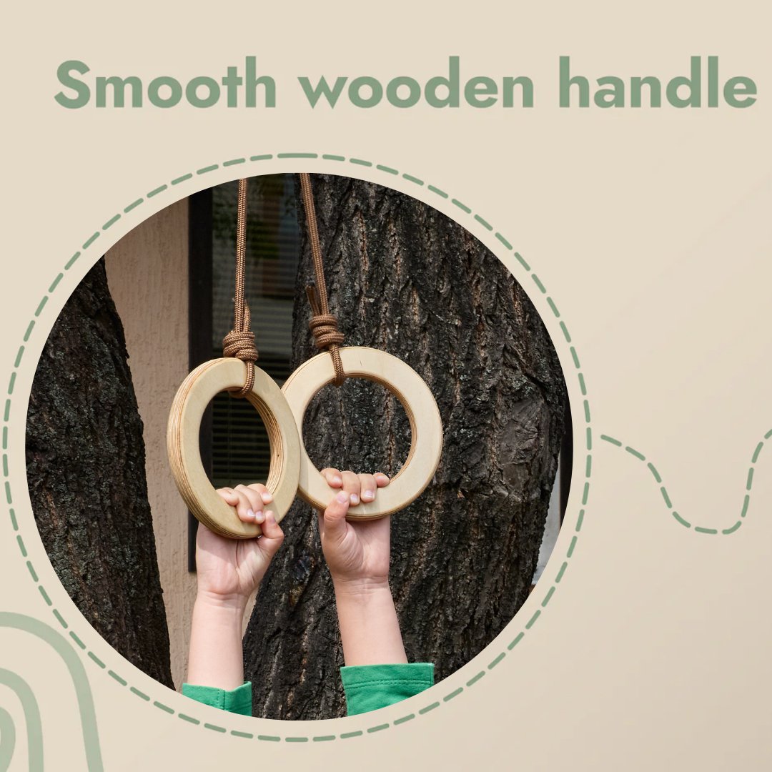 Wooden gymnastic hoops for children