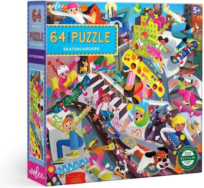 eeBoo Puzzle Skateboarders 64pcs