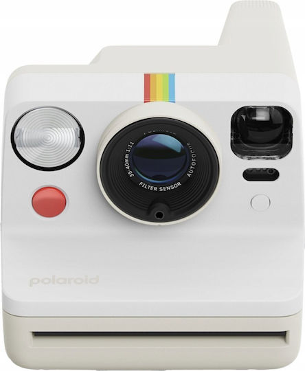 Polaroid Now Gen 3 Pebble White + Color Film Pack (8 photos)