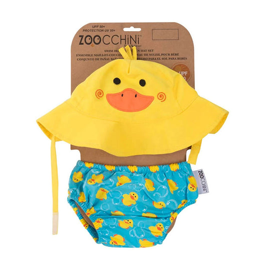 Zoocchini Swimwear and Hat Set UPF50+ Duckling