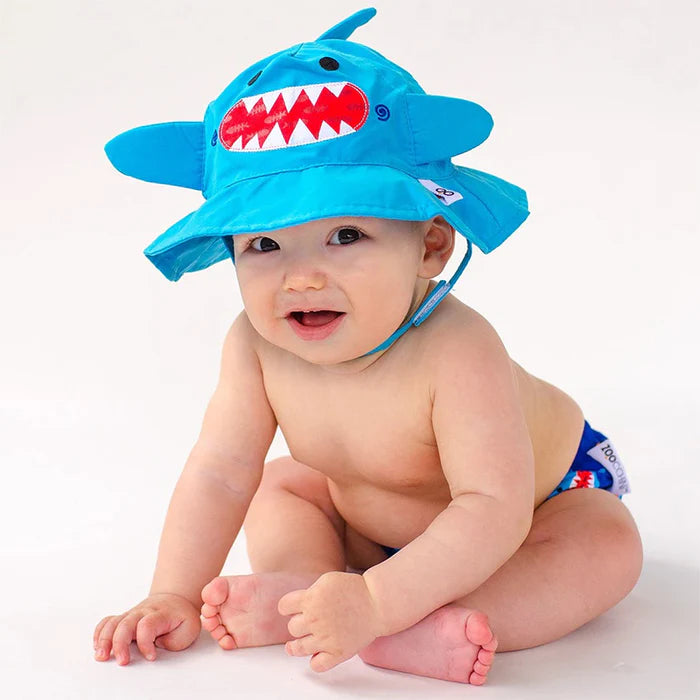 Zoocchini UPF50+ Shark Swimwear and Hat Set